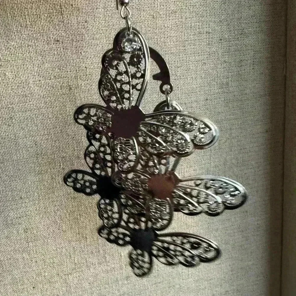 Butterfly Drop  Earrings - Picture 3 of 3